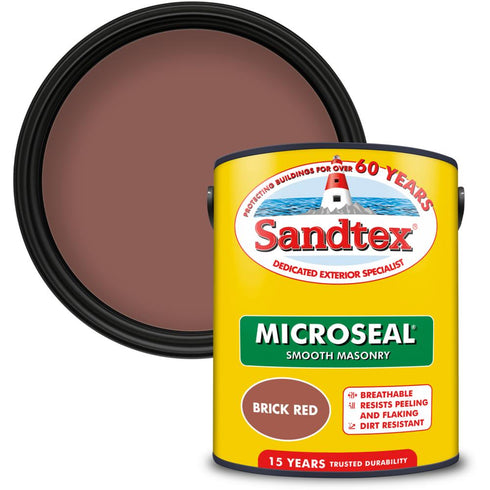 SANDTEX M/SEAL SMTH MASONRY BRICK RED 5L  (S)